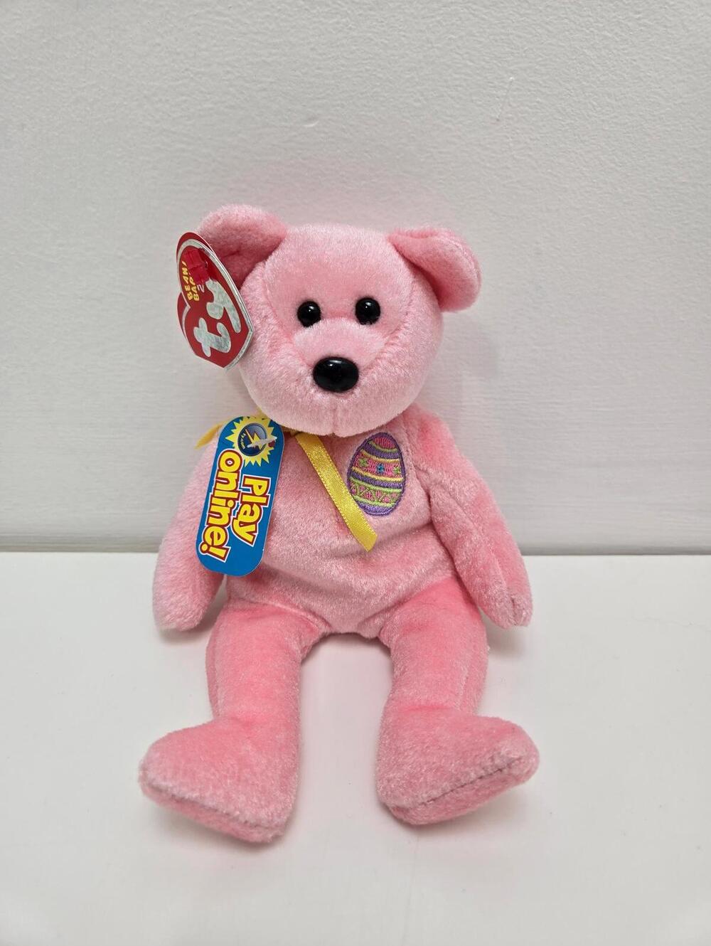 Ty Beanie Baby “Eggs” the Pink Easter Bear (8.5 inch)